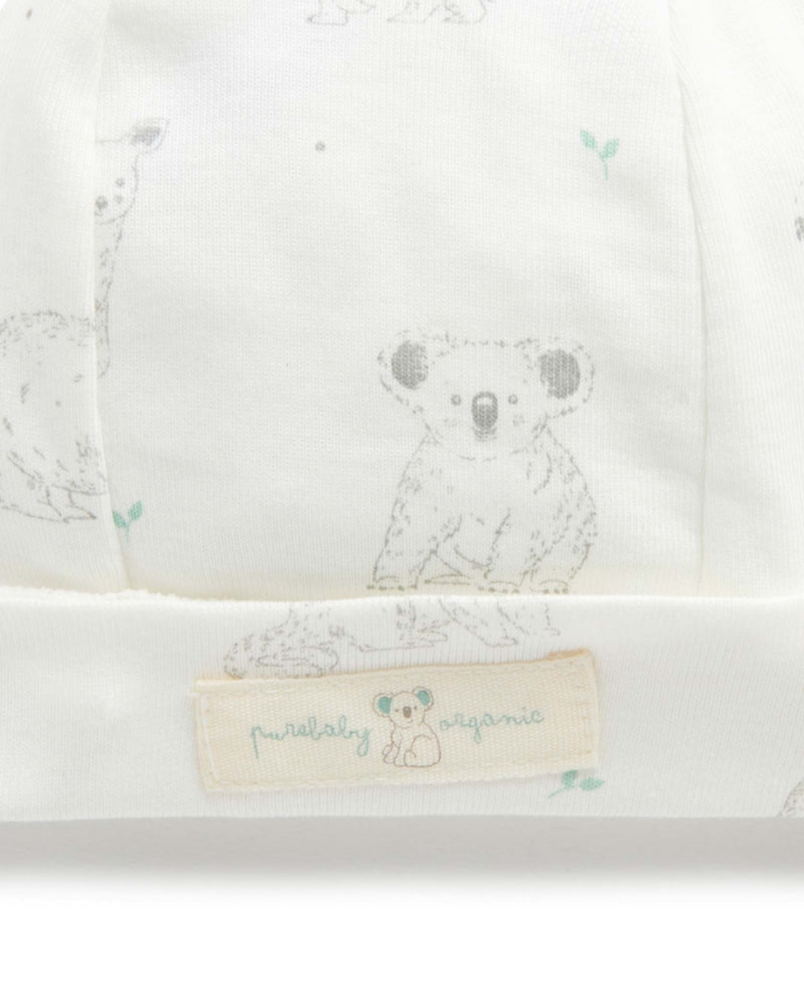 . Purebaby Australian Print Beanie .
