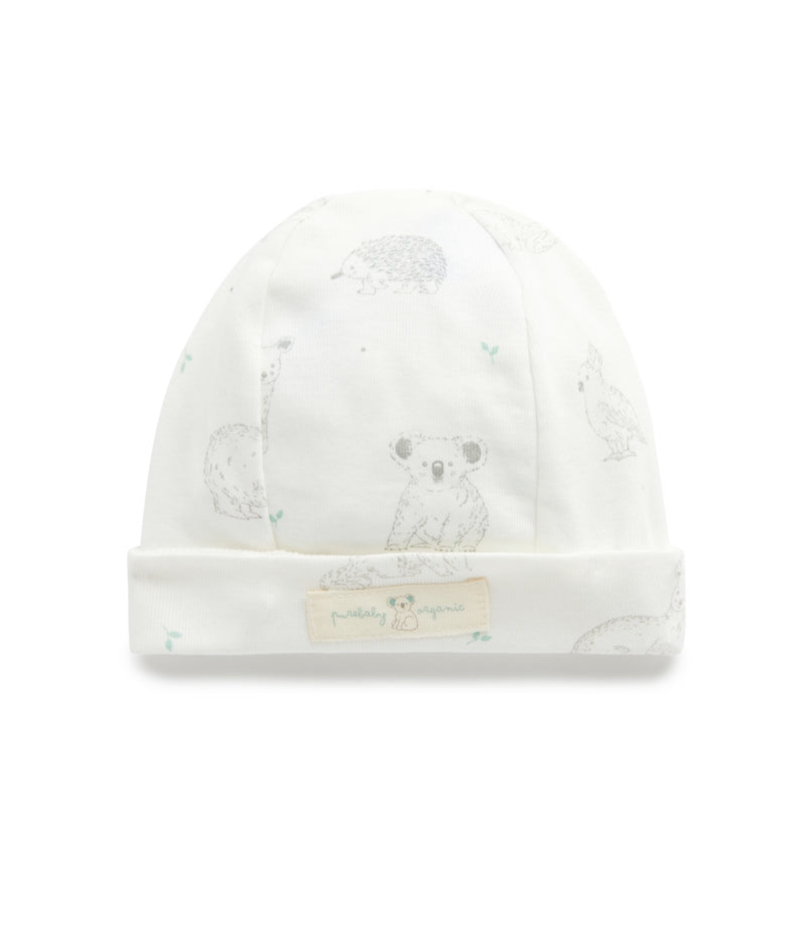 . Purebaby Australian Print Beanie .
