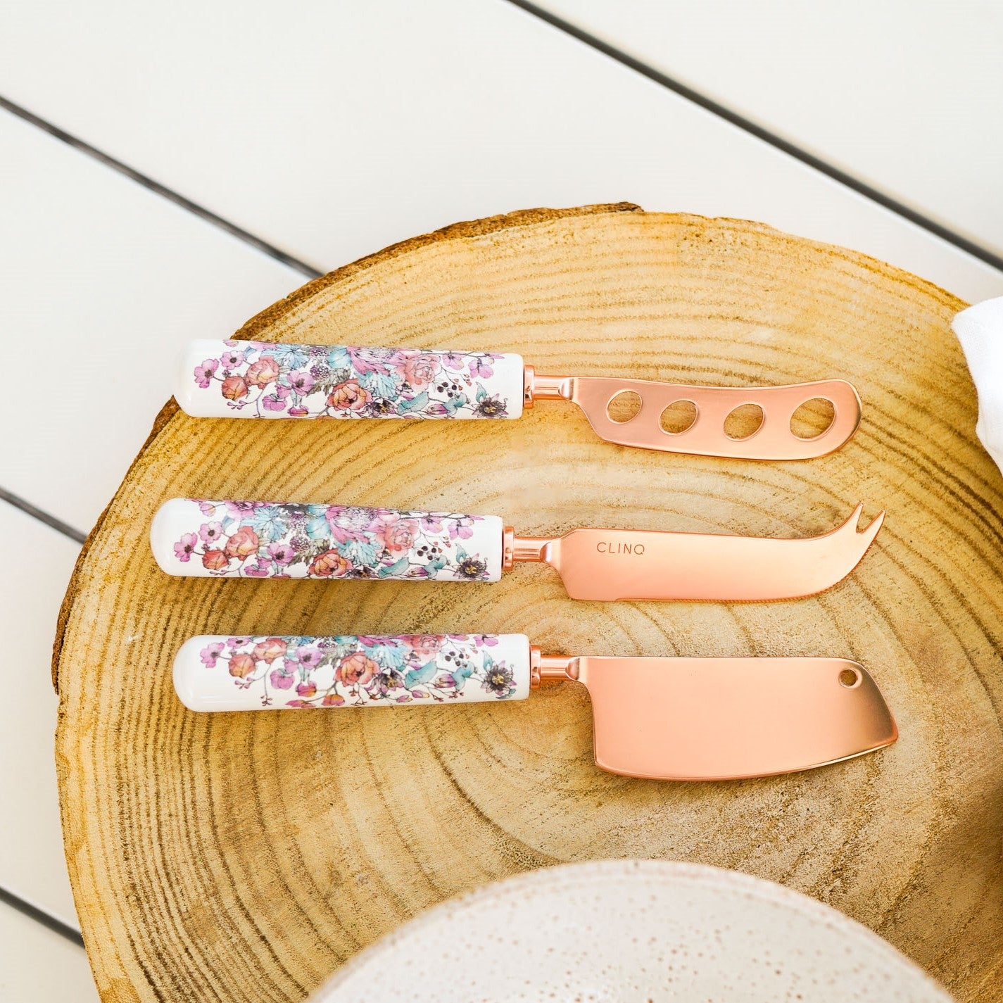 Floral Cheese Knives