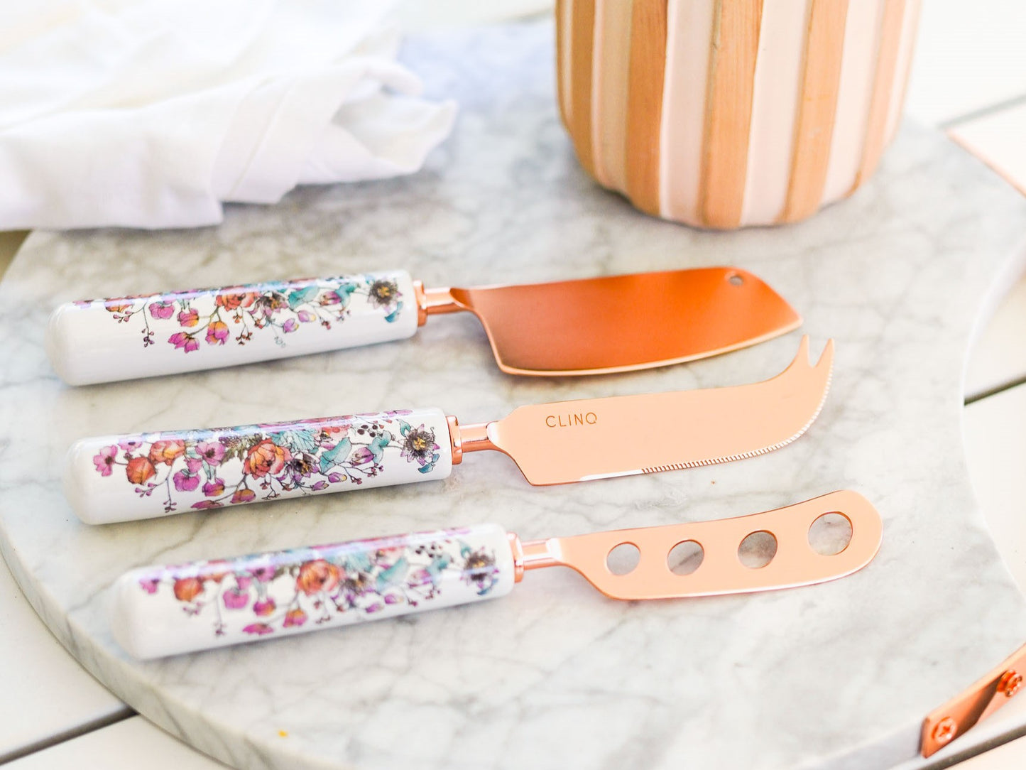 Floral Cheese Knives
