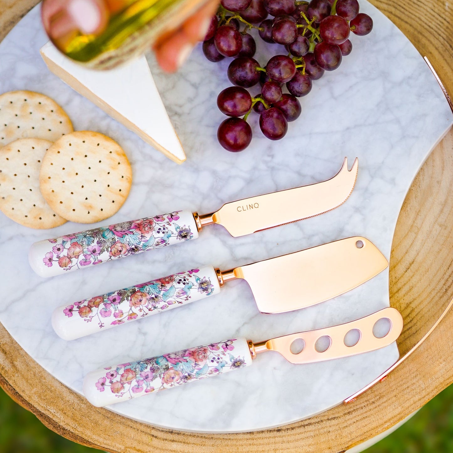 Floral Cheese Knives