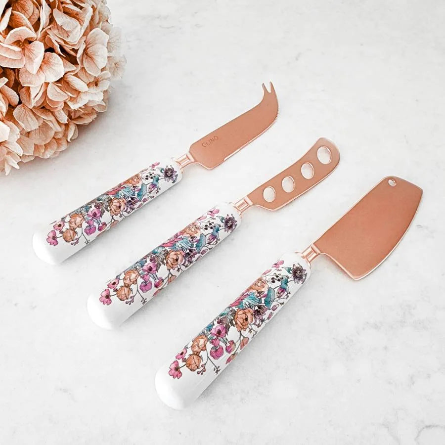 Floral Cheese Knives