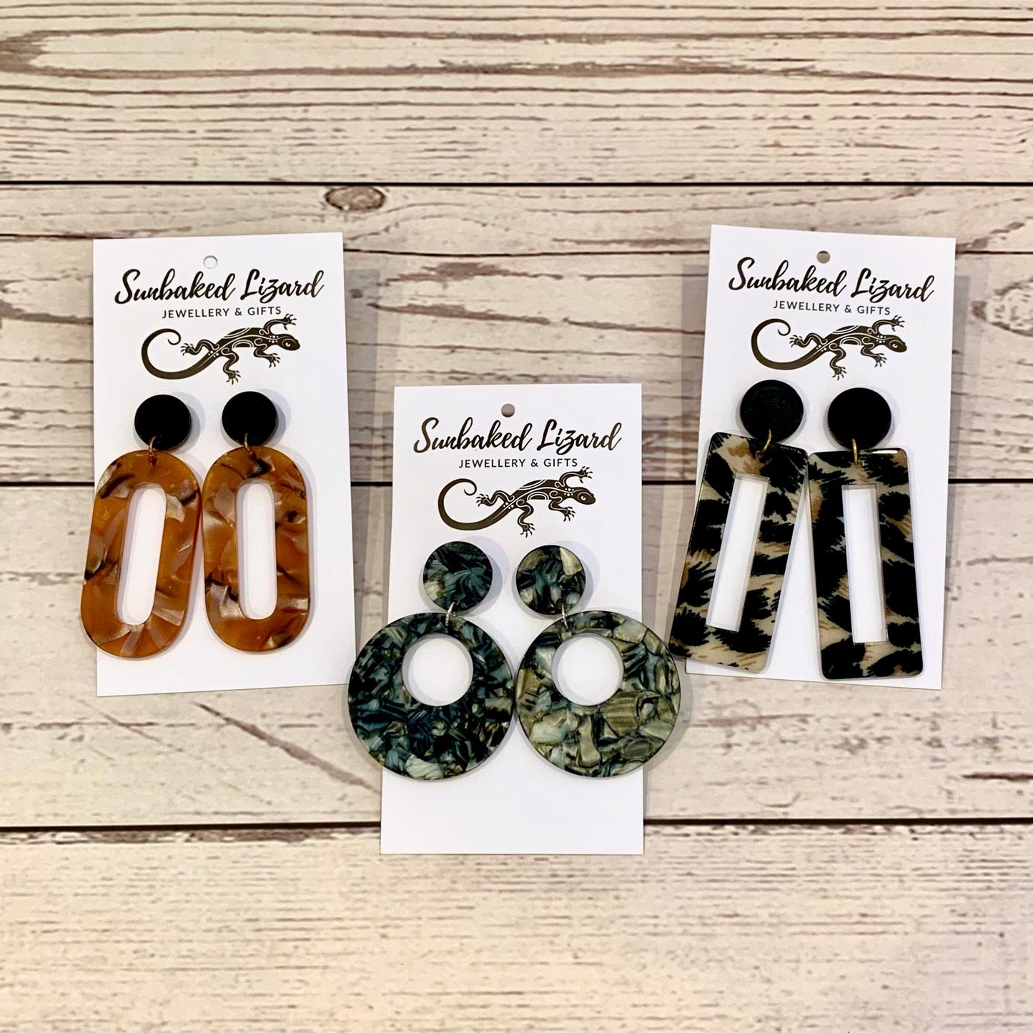 . Acrylic Earring Collection .
