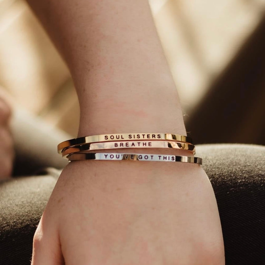. Affirmation Bangles .