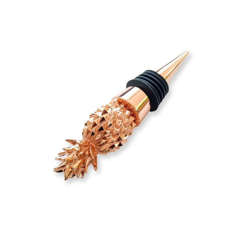Pineapple Rose Gold Bottle Stopper