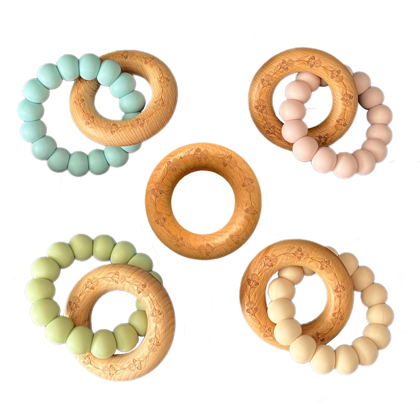 . Naturebubz Wildflora Baby Teether .