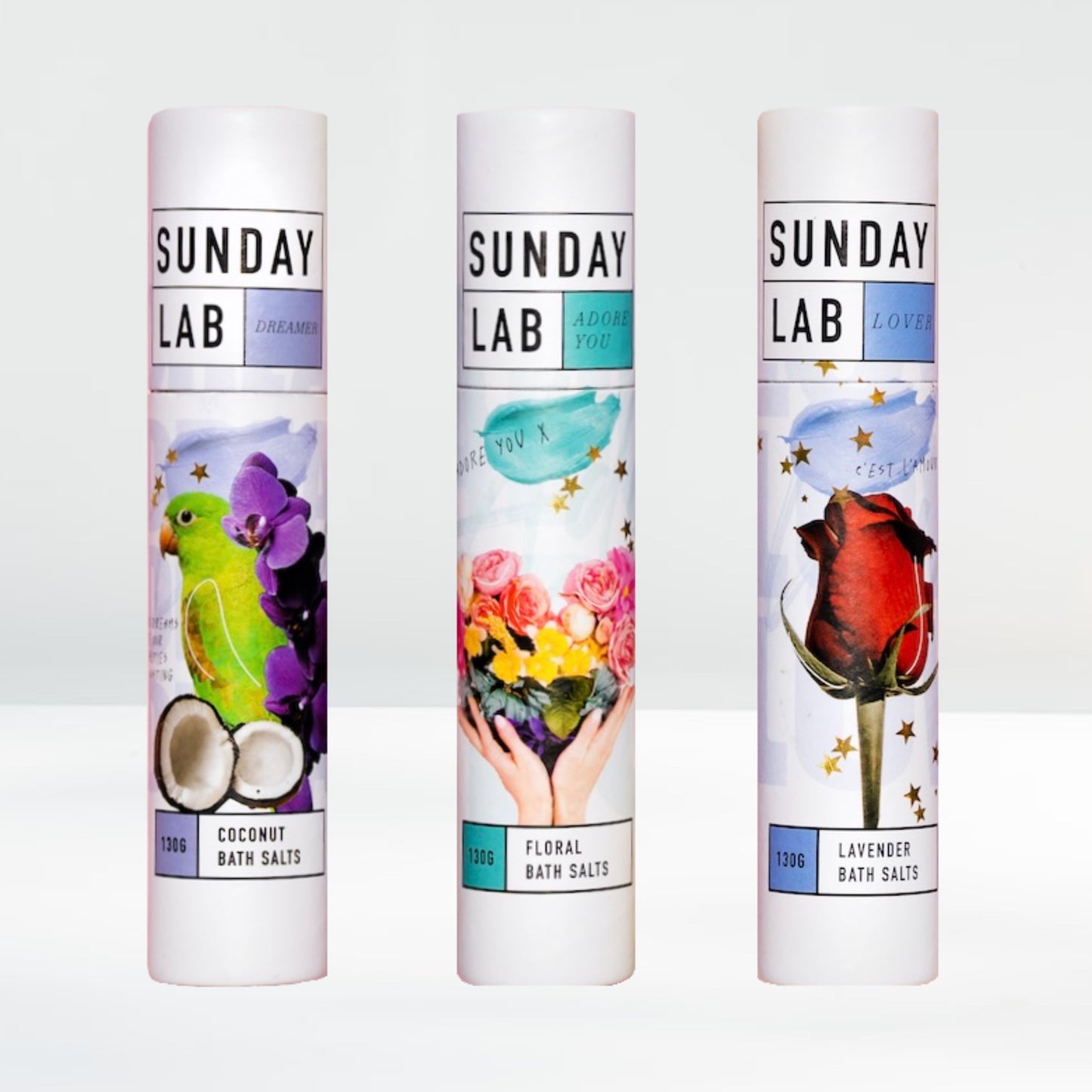 . Sunday Lab Bath Salt Soaks .
