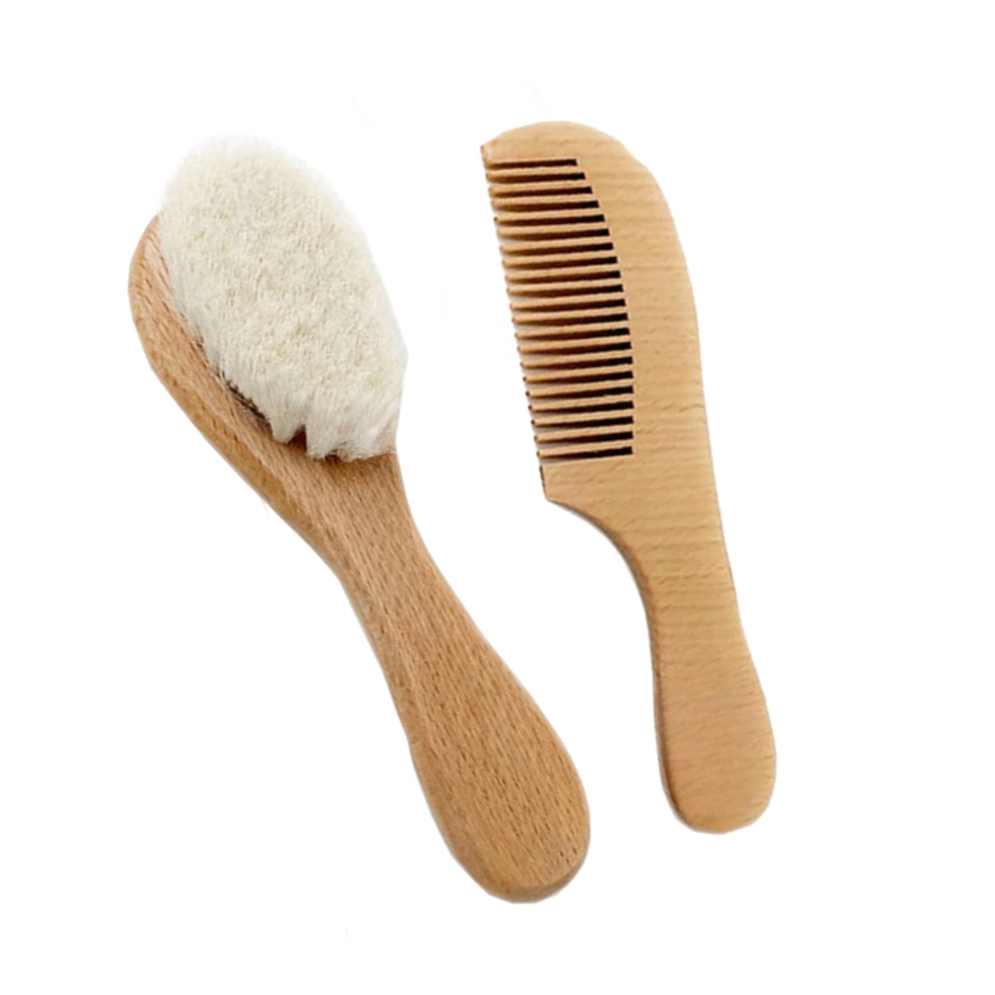 . Goats Hair Baby Brush Set .