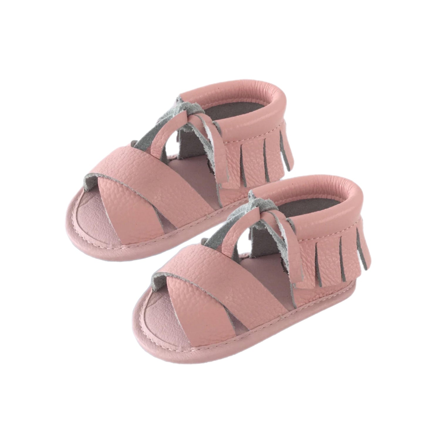 Boho Leather Baby Shoes