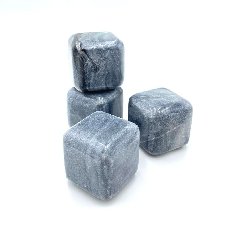 Whisky Stones Set with Brass Tongs