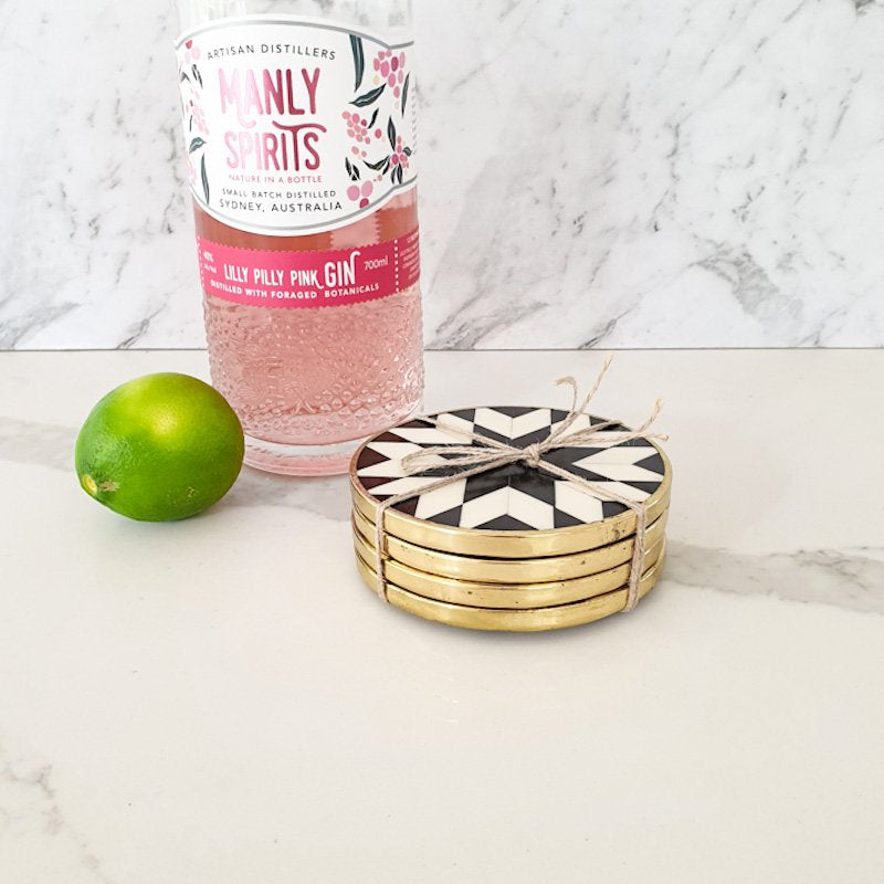 Bone Inlay Coasters