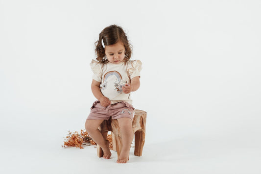 Rainbow Flutter Shorts & Onesie