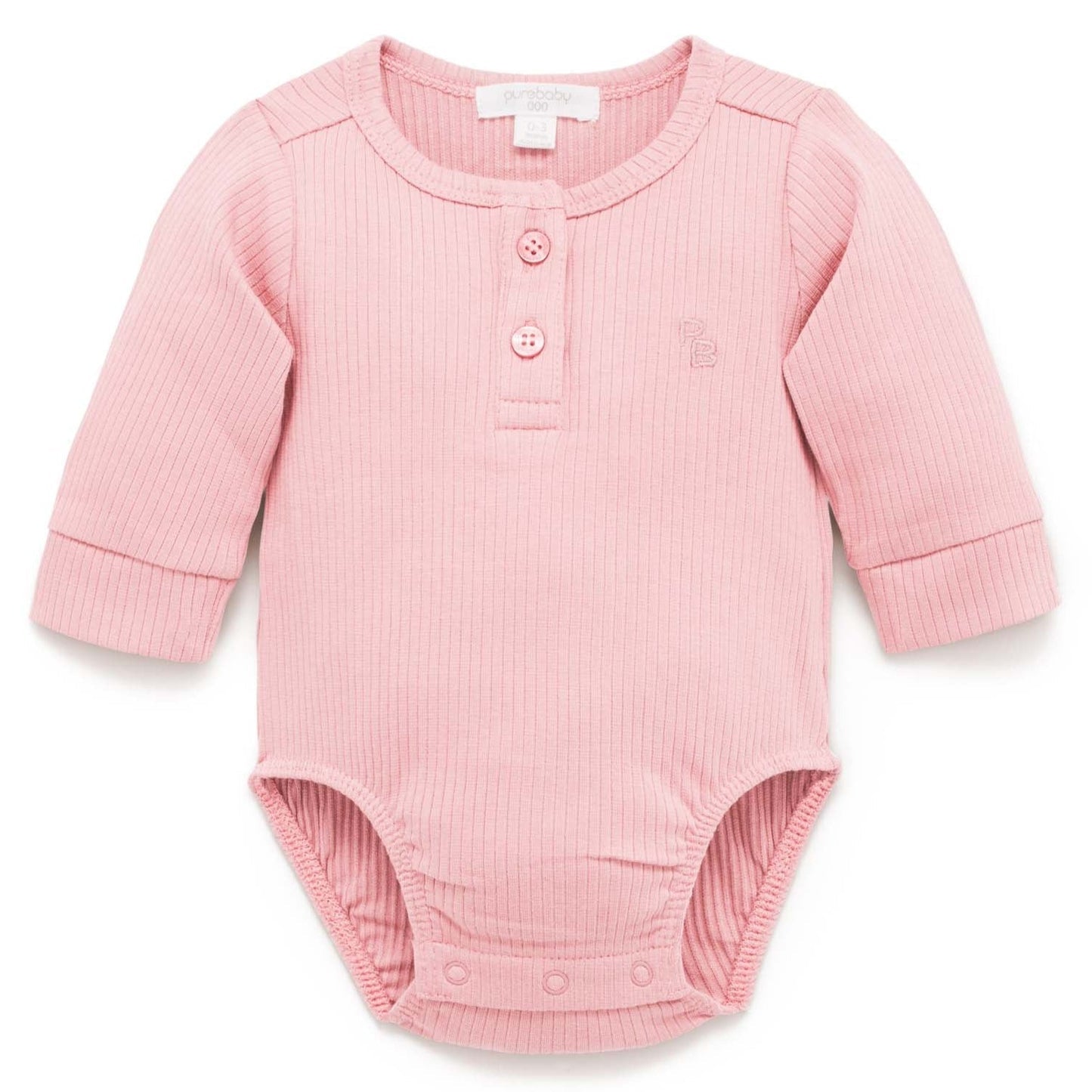 . Purebaby Dusty Rose Bodysuit .