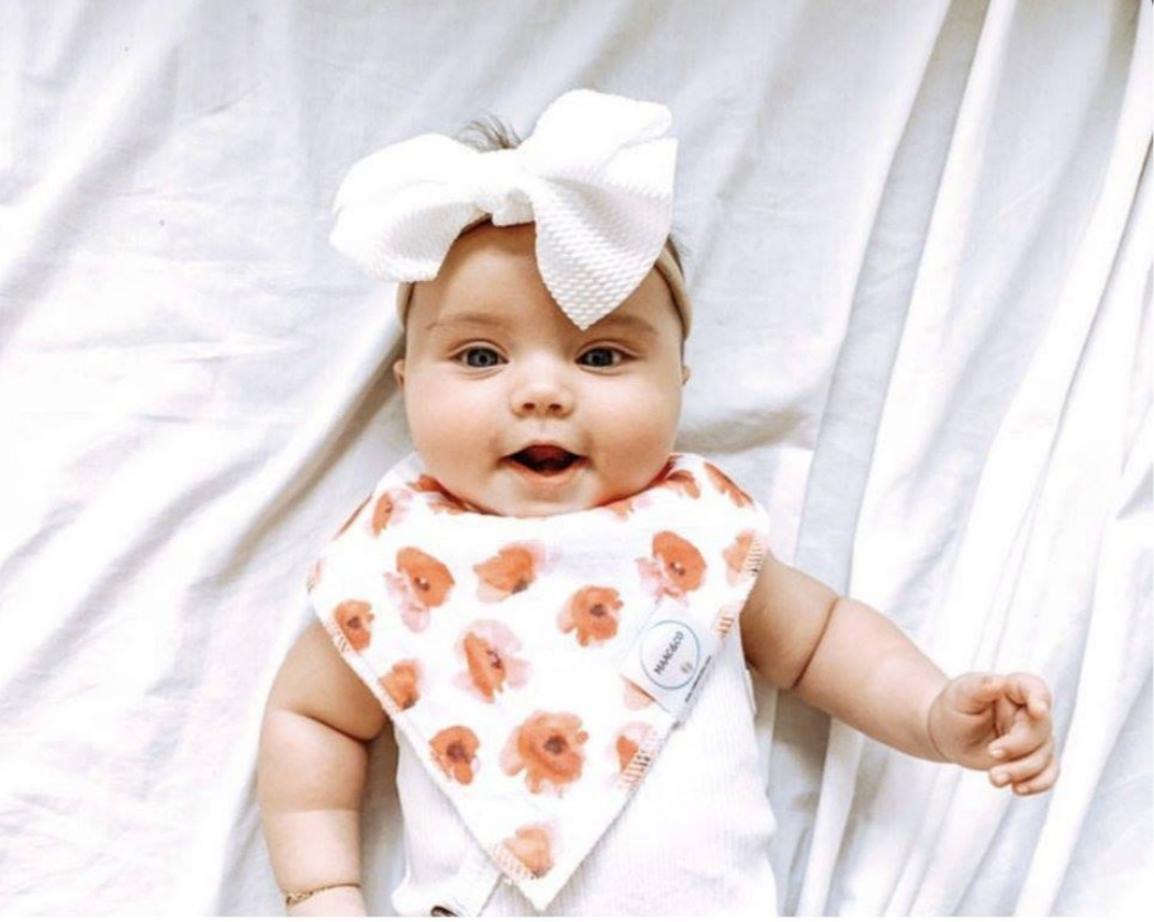 Poppy Bandana Bib