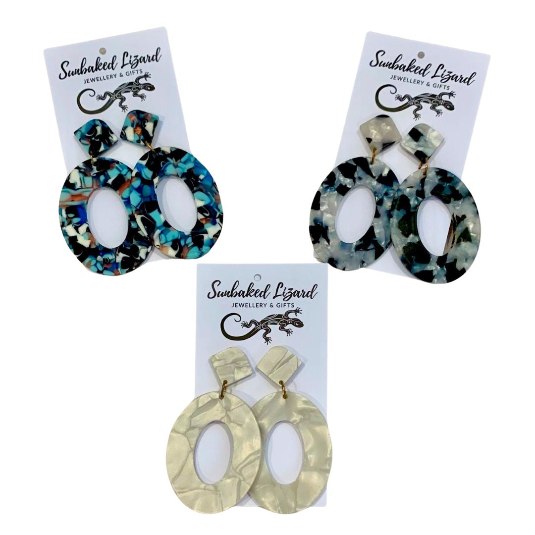. Acrylic Earring Collection .