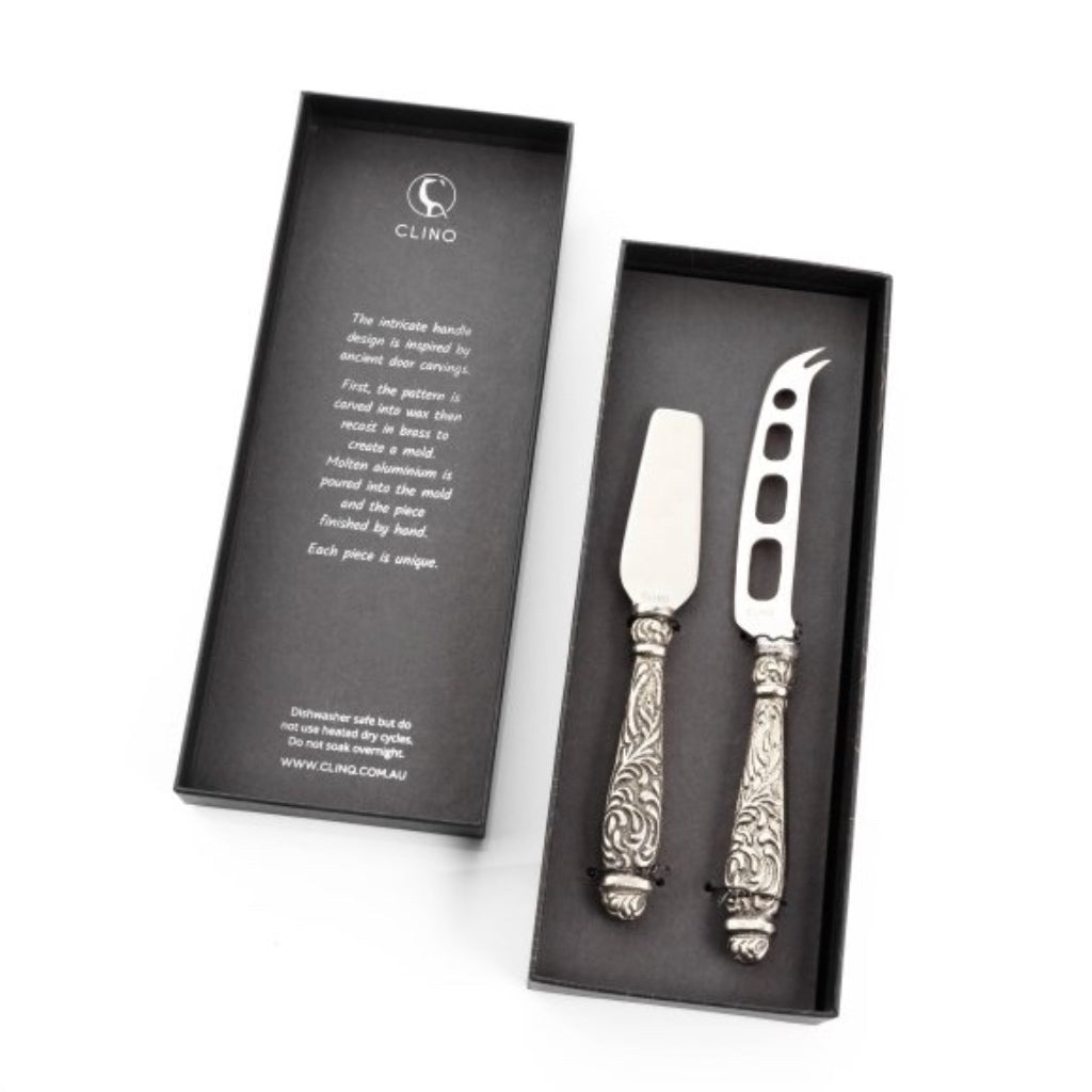 Carved Cheese Knife Set