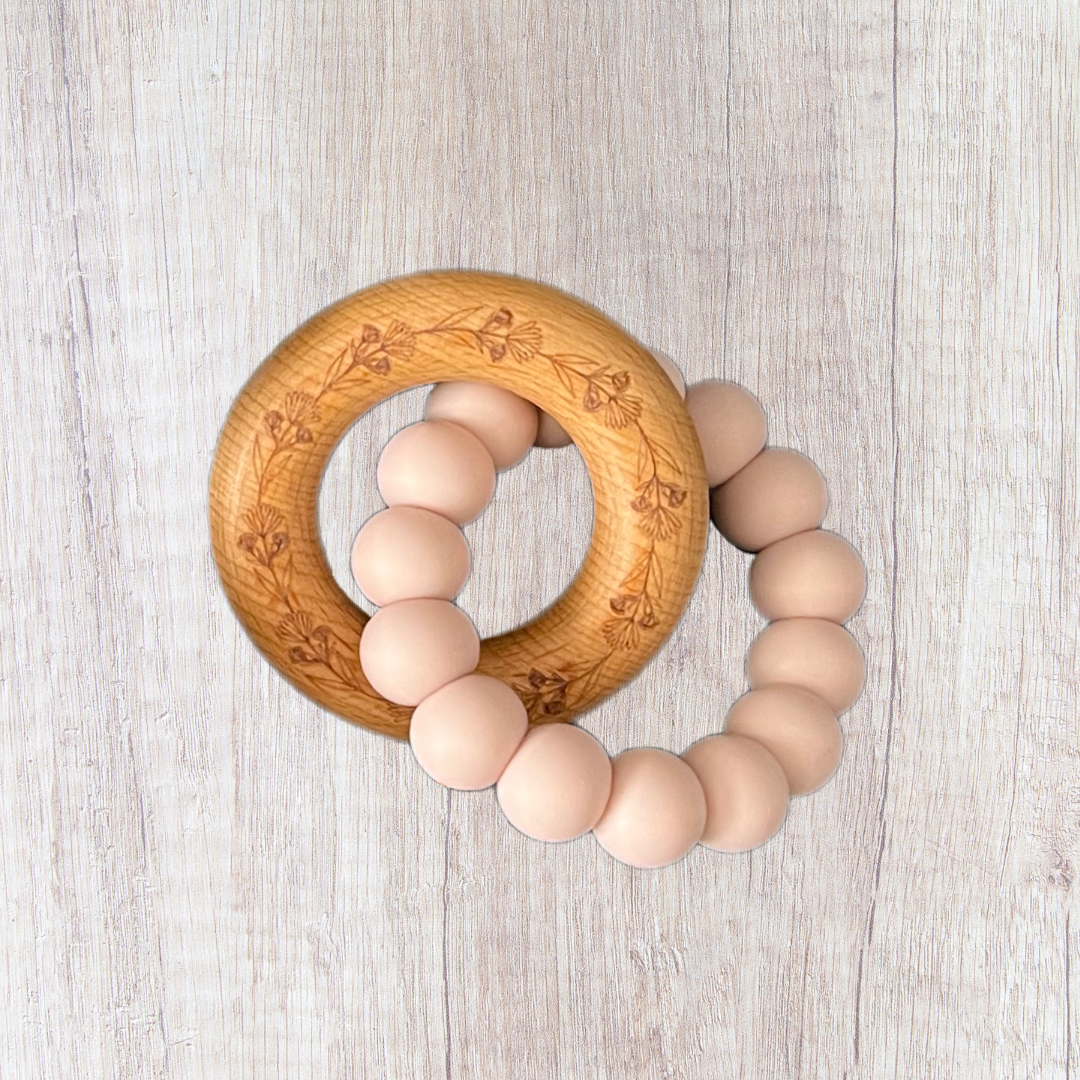 . Naturebubz Wildflora Baby Teether .