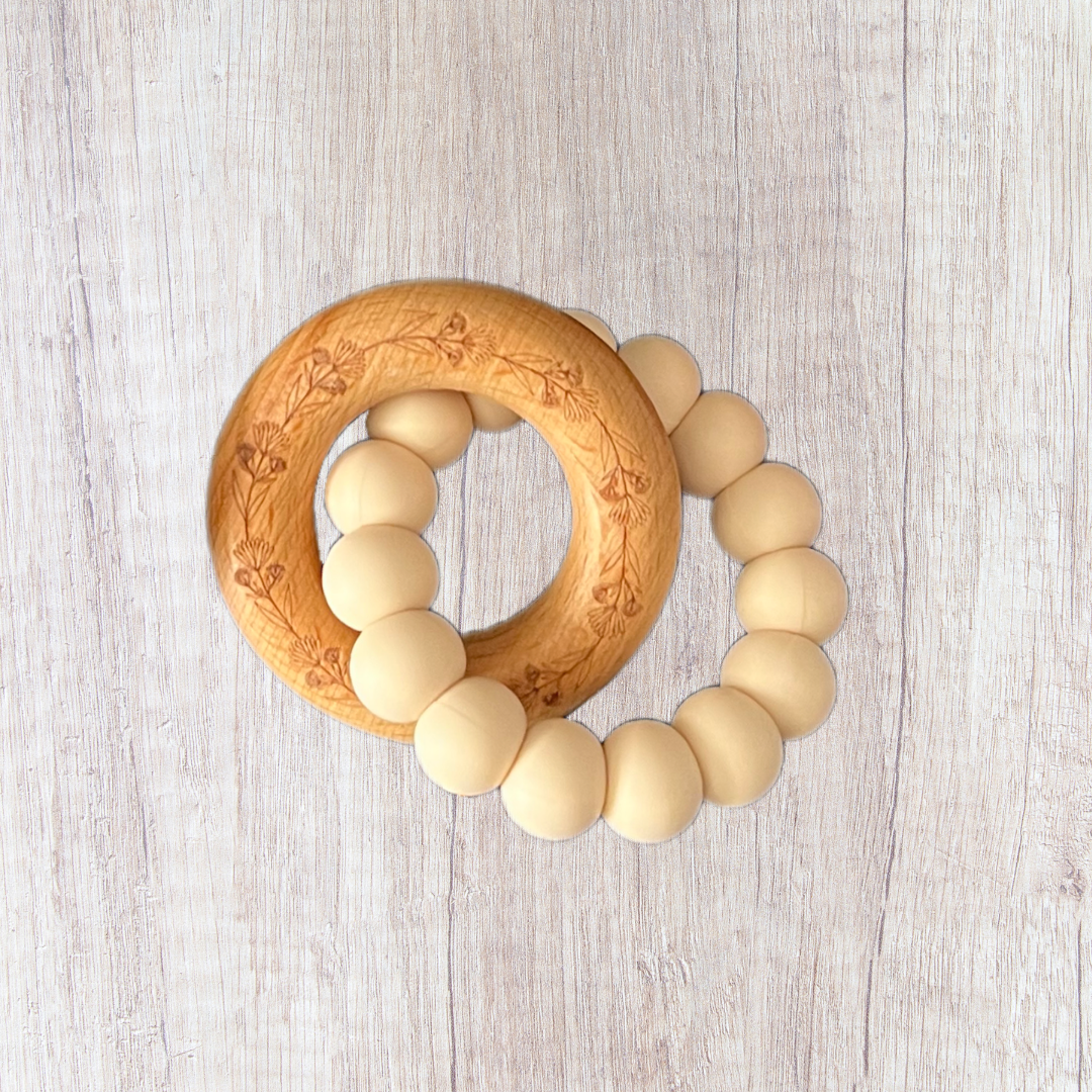. Naturebubz Wildflora Baby Teether .