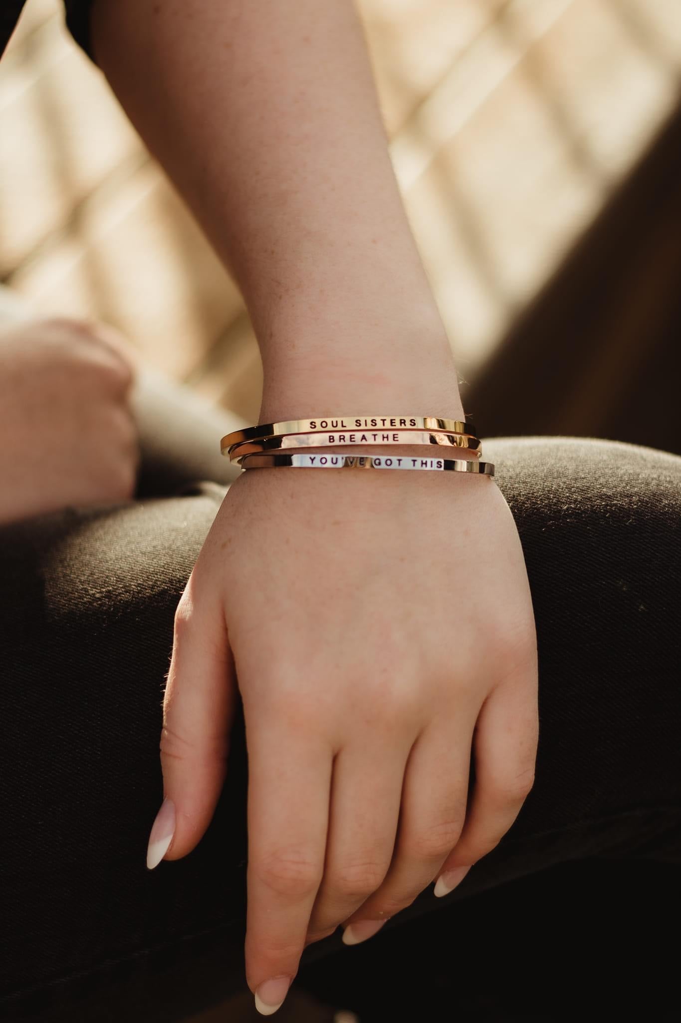 . Affirmation Bangles .