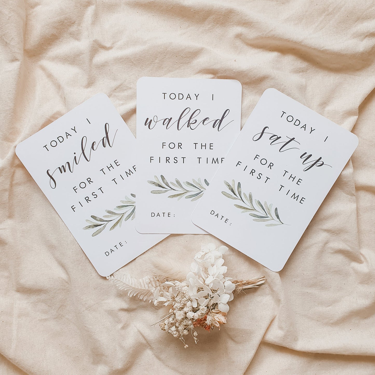 . Blossom & Pear Milestone Cards .