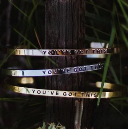 . Affirmation Bangles .