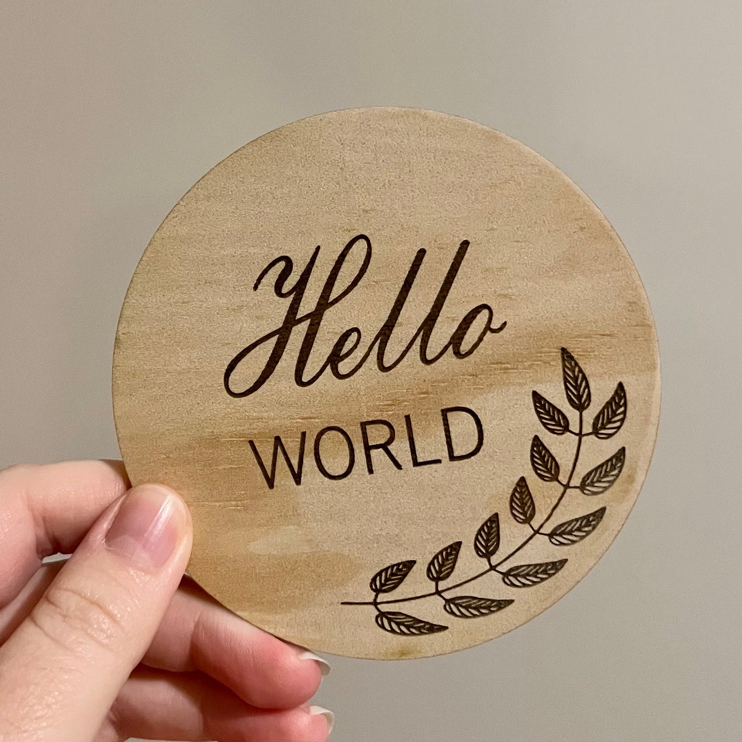 Hello World Announcement Discs