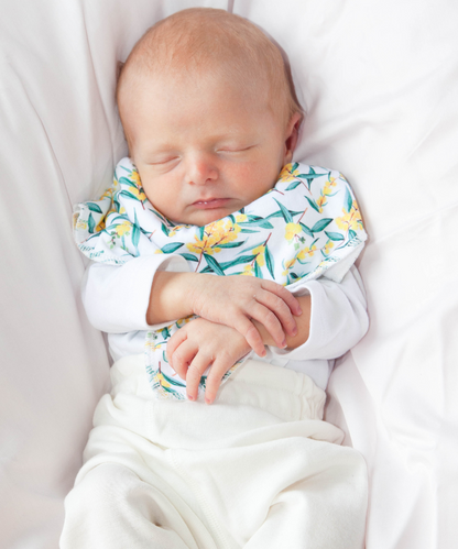 Botanical Swaddle Blanket & Bib