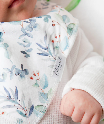 Botanical Swaddle Blanket & Bib