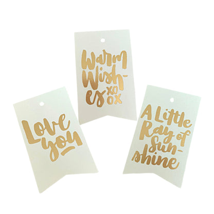 Gold Foil Gift Tag