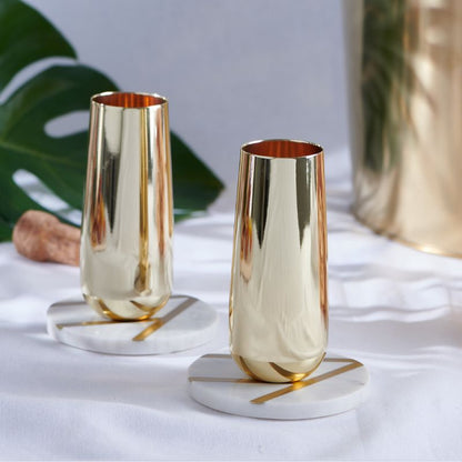 Gold Champagne Flutes