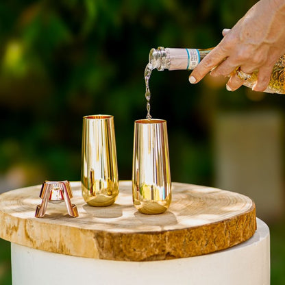 Gold Champagne Flutes