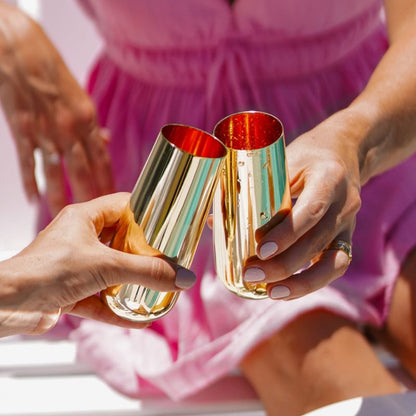 Gold Champagne Flutes