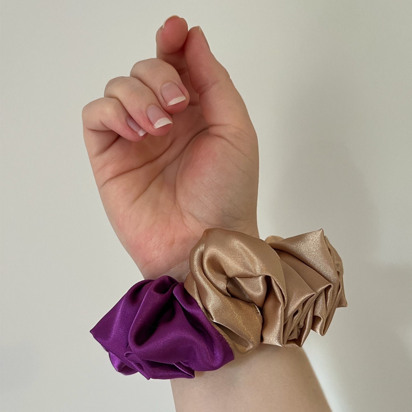 XL Duo Tone Satin Scrunchies