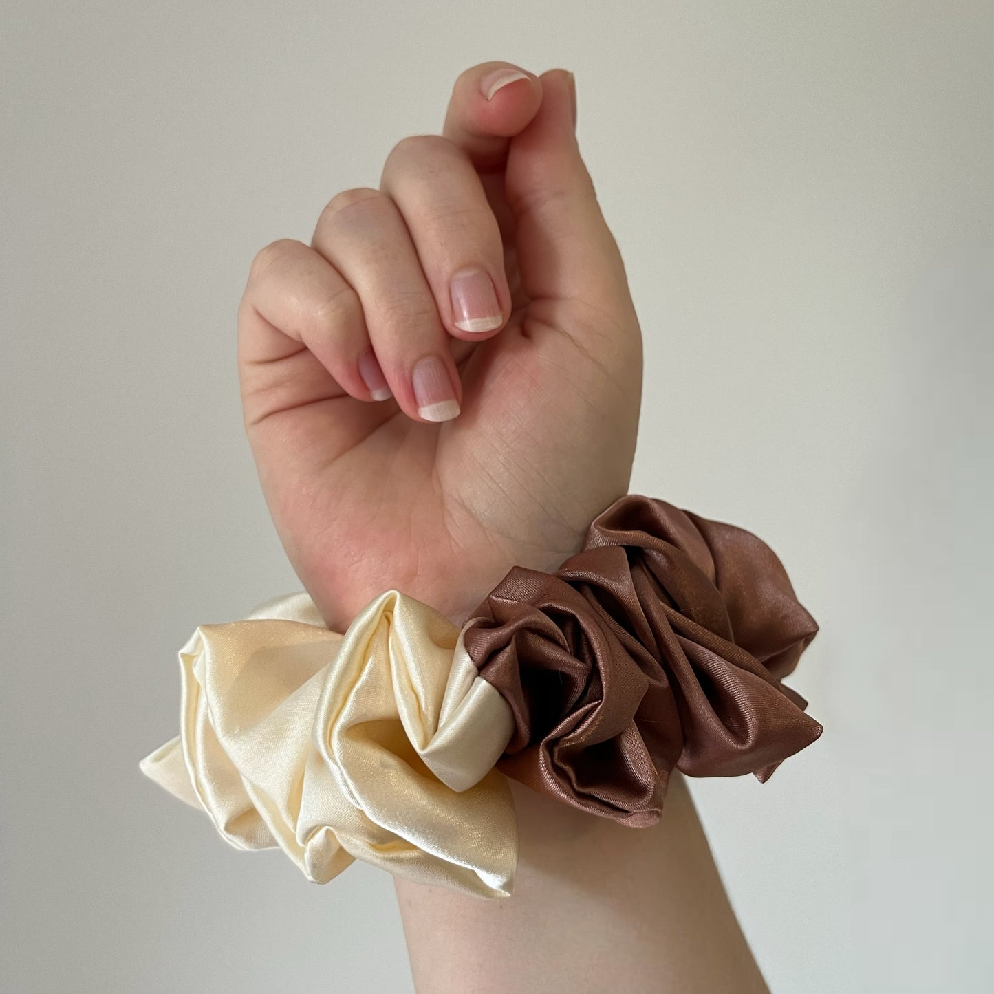 XL Duo Tone Satin Scrunchies