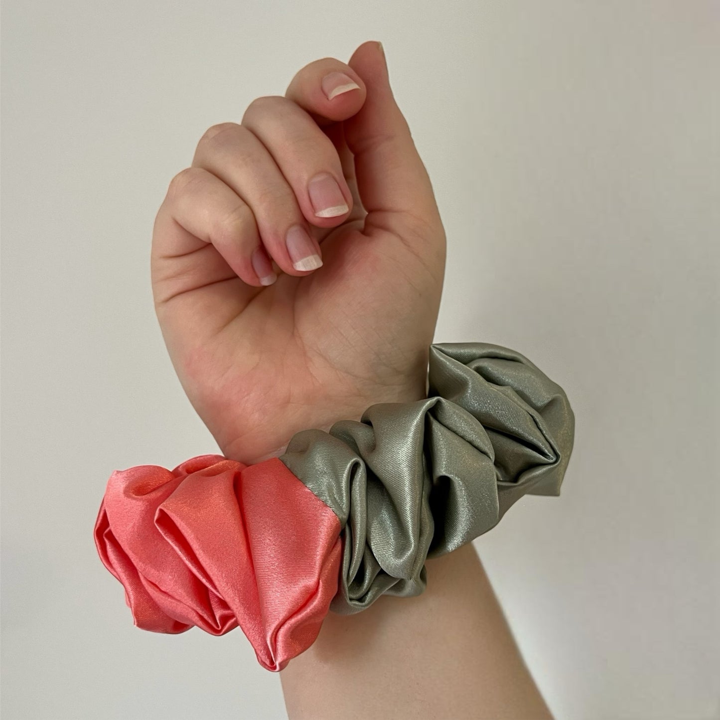 XL Duo Tone Satin Scrunchies