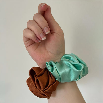XL Duo Tone Satin Scrunchies