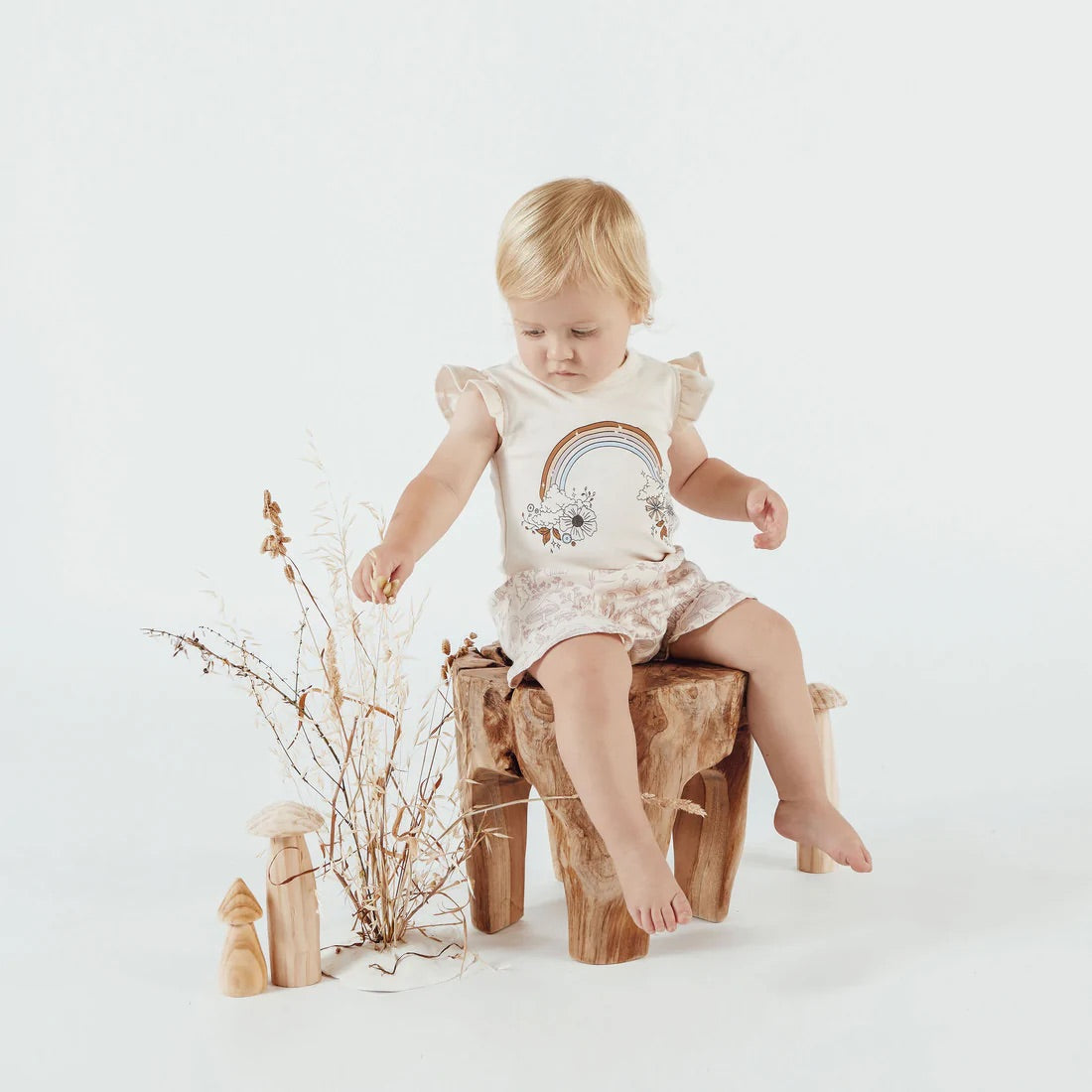 Rainbow Flutter Shorts & Onesie