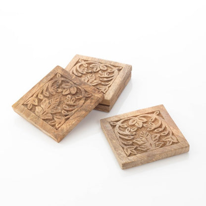 Carved Timber Coasters