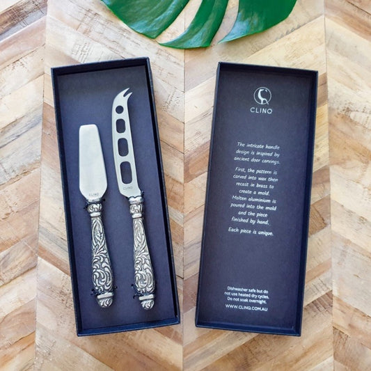 Carved Cheese Knife Set